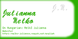 julianna melko business card